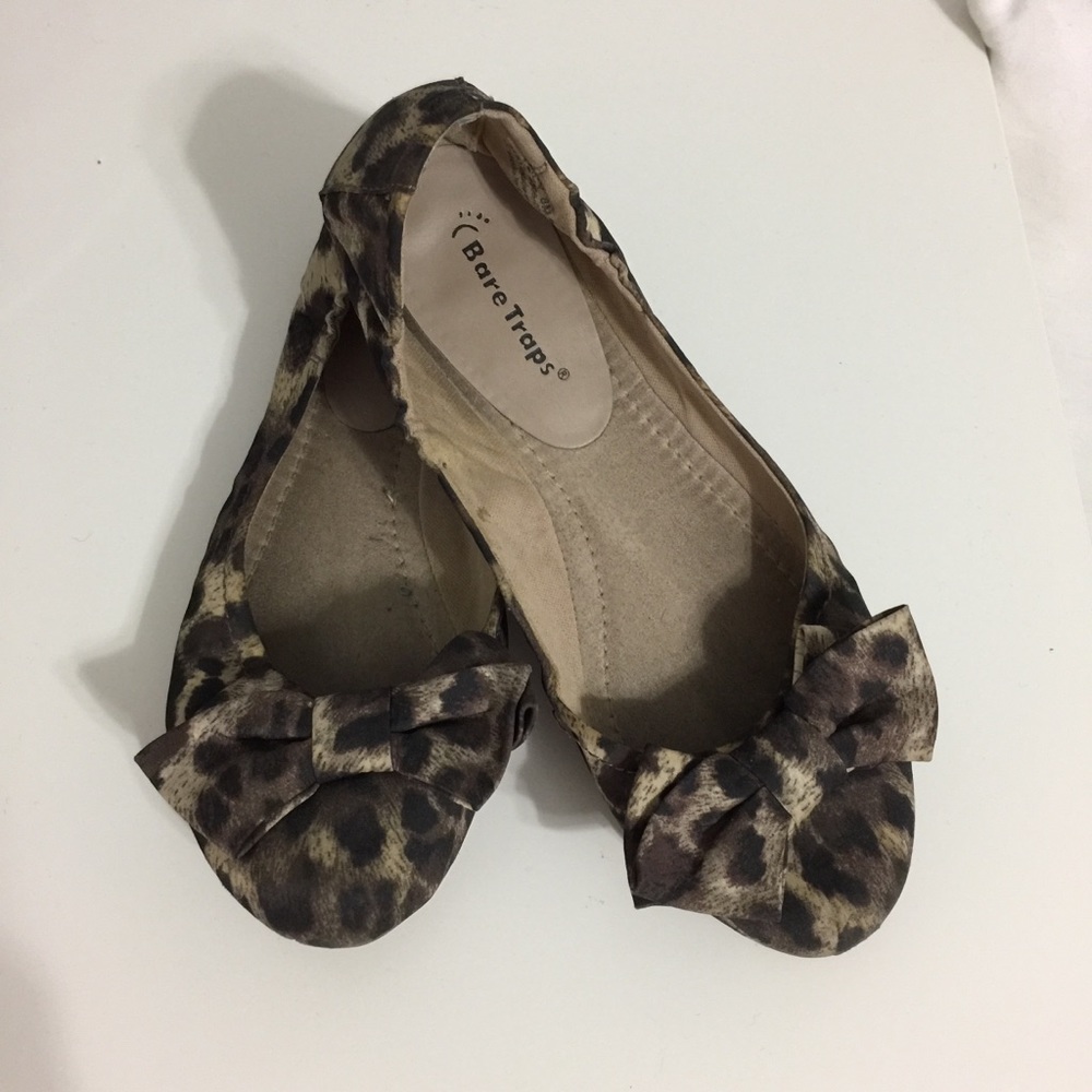 BareTraps Cheetah Print Flats